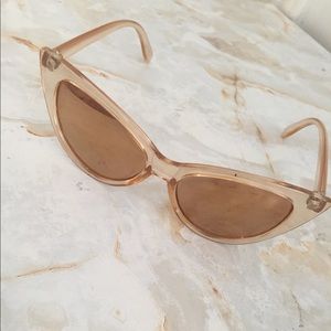 NEW Vintage style peach cat eye sunglasses